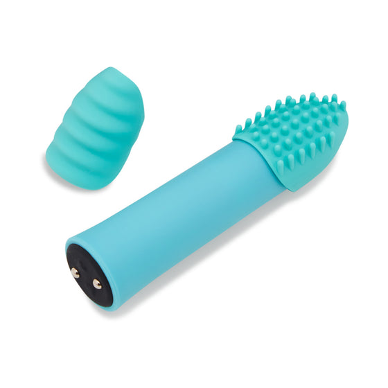 Nu Sensuelle Point Plus 20 Function Bullet with Sleeves - Tiffany Blue