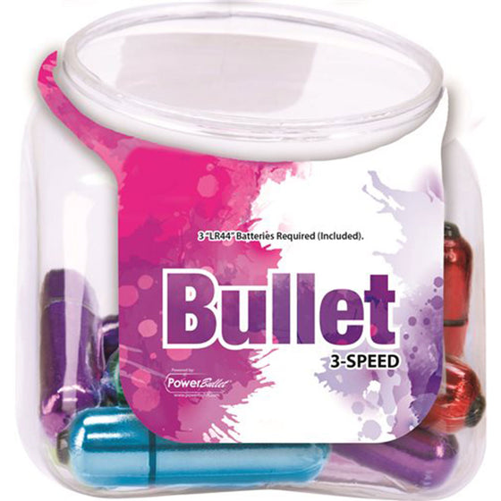 Power Bullet 3-Speed 6-Color 24pc Display