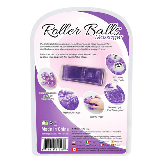 Simple & True Roller Balls Massager - Purple