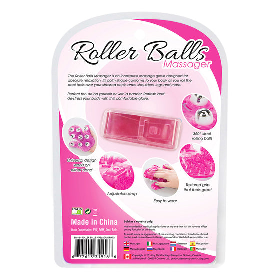 Simple & True Roller Balls Massager - Pink